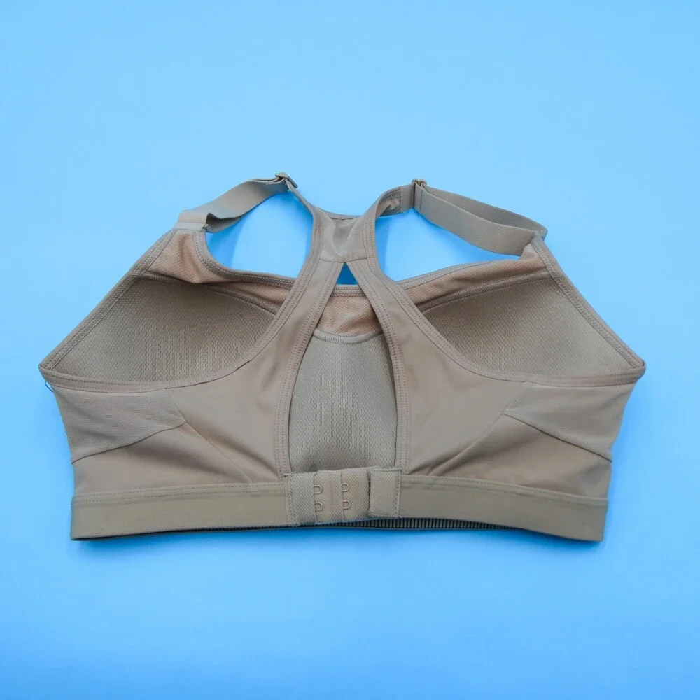Victorias Secret Sports Bra 32D Beige Incredible Lightweight Max‎ Lined Athletic